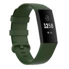 Color Buckle TPU Wrist Strap Watch Band for Fitbit Charge 4 / Charge 3 / Charge 3 SE, Size: S(Olive Green) - 1