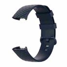 Color Buckle TPU Wrist Strap Watch Band for Fitbit Charge 4 / Charge 3 / Charge 3 SE, Size: S(Navy Blue) - 3