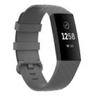 Color Buckle TPU Wrist Strap Watch Band for Fitbit Charge 4 / Charge 3 / Charge 3 SE, Size: L(Gray) - 1