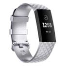 Color Buckle TPU Wrist Strap Watch Band for Fitbit Charge 4 / Charge 3 / Charge 3 SE, Size: L(Silver) - 1