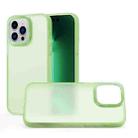 For iPhone 11 Pro Max Skin Feel PC Shockproof Protective Phone Case(Green) - 1