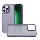 For iPhone 12 Skin Feel PC Shockproof Protective Phone Case(Purple) - 1