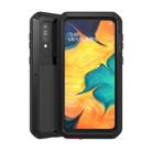 For Galaxy A40s LOVE MEI Metal Shockproof Waterproof Dustproof Protective Case(Black) - 1