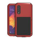 For Galaxy A50 LOVE MEI Metal Shockproof Waterproof Dustproof Protective Case(Red) - 1