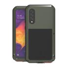 For Galaxy A50 LOVE MEI Metal Shockproof Waterproof Dustproof Protective Case(Army Green) - 1