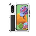 For Galaxy A90 5G LOVE MEI Metal Shockproof Waterproof Dustproof Protective Case(White) - 1