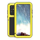 For Galaxy S20 Plus LOVE MEI Metal Shockproof Waterproof Dustproof Protective Case(Yellow) - 1