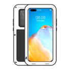 For Huawei P40 Pro LOVE MEI Metal Shockproof Waterproof Dustproof Protective Case(White) - 1