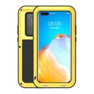 For Huawei P40 Pro LOVE MEI Metal Shockproof Waterproof Dustproof Protective Case(Yellow) - 1
