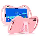 For TCL 10 TabMax 4G 9295G Cartoon Silicone Shockproof Protective Tablet Case(Pink) - 1