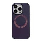 For iPhone 14 Magsafe Magnetic Silicone Phone Case(Dark Purple) - 1