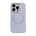 For iPhone 13 Pro Magsafe Magnetic Silicone Phone Case(Light Purple) - 1