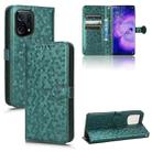 For OPPO Find X5 Honeycomb Dot Texture Leather Phone Case(Green) - 1