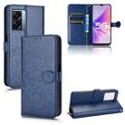 For OPPO A57 5G Honeycomb Dot Texture Leather Phone Case(Blue) - 1