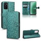 For OPPO A55s 5G / CPH2309 Honeycomb Dot Texture Leather Phone Case(Green) - 1