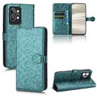For Realme GT2 Pro Honeycomb Dot Texture Leather Phone Case(Green) - 1