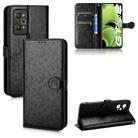 For Realme GT Neo2 Honeycomb Dot Texture Leather Phone Case(Black) - 1