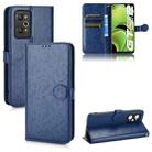 For Realme GT Neo2 Honeycomb Dot Texture Leather Phone Case(Blue) - 1