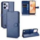 For Realme C31 Honeycomb Dot Texture Leather Phone Case(Blue) - 1