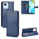 For Realme C30 4G Honeycomb Dot Texture Leather Phone Case(Blue) - 1