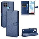 For Realme C21Y Honeycomb Dot Texture Leather Phone Case(Blue) - 1