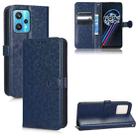 For Realme 9 4G / 9 Pro+ Honeycomb Dot Texture Leather Phone Case(Blue) - 1