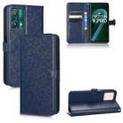 For Realme 9 5G / 9 Pro / Q5 Honeycomb Dot Texture Leather Phone Case(Blue) - 1