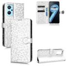 For Realme 9i / OPPO A36/A76 4G /A96 4G Honeycomb Dot Texture Leather Phone Case(Silver) - 1