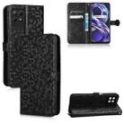 For Realme 8i Honeycomb Dot Texture Leather Phone Case(Black) - 1