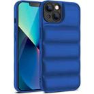 For iPhone 14 Plus Eiderdown Airbag Shockproof Phone Case(Blue) - 1