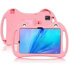 For TCL Tab 10s 2021 Cartoon Silicone Shockproof Protective Tablet Case with Stand(Pink) - 1