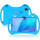 For TCL Tab 10s 2021 Cartoon Silicone Shockproof Protective Tablet Case with Stand(Blue) - 1