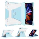 360 Degree Rotating Armored Smart Tablet Leather Case For iPad Pro 12.9 inch 2022/2021/2020/2018(Blue) - 1