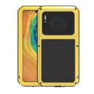 For Huawei Mate 30 LOVE MEI Metal Shockproof Waterproof Dustproof Protective Case(Yellow) - 1