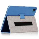 For TCL Tab Pro 5G Flower Embossed Leather Tablet Case with Holder(Blue) - 4