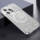 For iPhone 14 Plus Punk Machinery MagSafe Magnetic Phone Case(Transparent Silver) - 1