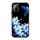 For Galaxy S20+ Pattern Printing Embossment TPU Mobile Case(Orchid Butterfly) - 1