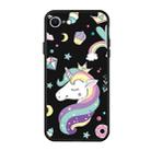 For iPhone SE 2022 / SE 2020 Pattern Printing Embossment TPU Mobile Case(Candy Unicorn) - 1