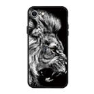 For iPhone SE 2022 / SE 2020 Pattern Printing Embossment TPU Mobile Case(Lion) - 1