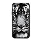 For iPhone SE 2022 / SE 2020 Pattern Printing Embossment TPU Mobile Case(White tiger) - 1