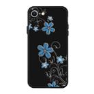 For iPhone SE 2022 / SE 2020 Pattern Printing Embossment TPU Mobile Case(Small orchid) - 1