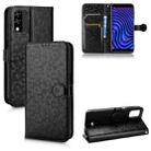 For BLU C5 Max 2022 Honeycomb Dot Texture Leather Phone Case(Black) - 1