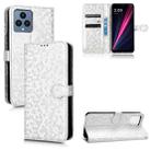 For T-Mobile REVVL 6 5G Honeycomb Dot Texture Leather Phone Case(Silver) - 1