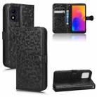 For Alcatel 1B 2022 Honeycomb Dot Texture Leather Phone Case(Black) - 1