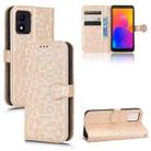 For Alcatel 1B 2022 Honeycomb Dot Texture Leather Phone Case(Gold) - 1