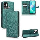 For Infinix Hot 12 Play Honeycomb Dot Texture Leather Phone Case(Green) - 1