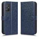 For Asus Zenfone 8 ZS590KS Honeycomb Dot Texture Leather Phone Case(Blue) - 2