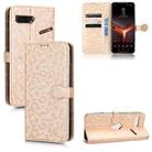 For Asus ROG Phone II ZS660KL Honeycomb Dot Texture Leather Phone Case(Gold) - 1