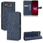 For Asus ROG Phone 6 Honeycomb Dot Texture Leather Phone Case(Blue) - 1