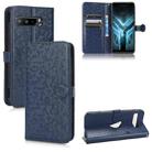 For Asus ROG Phone 3 Strix / ROG Phone 3 Honeycomb Dot Texture Leather Phone Case(Blue) - 1